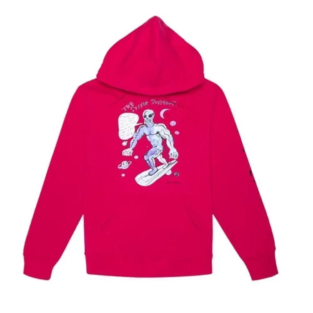 Supreme Daniel Johnston Hooded Sweatshirt Size Medium Fuchsia